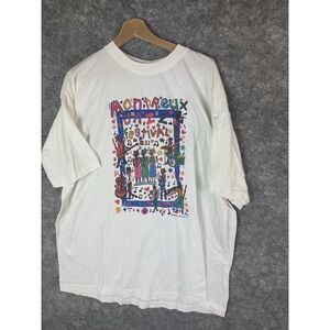 Vintage Montreux Jazz Festival Shirt Mens XL Switzerland Music James Rizzi Tour